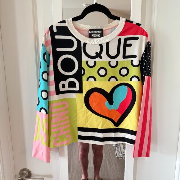 Moschino Tops - Moschino Boutique Multicolor Pattern Blouse Size Medium